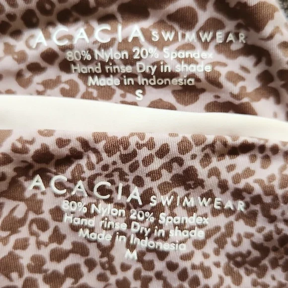 New Acacia Heliconia Lennox Top S & Manoa Bottom M Bikini Set Colorbloc